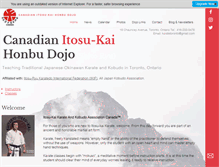 Tablet Screenshot of karatetoronto.com